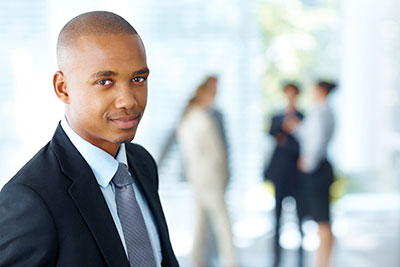 image of business owner in office