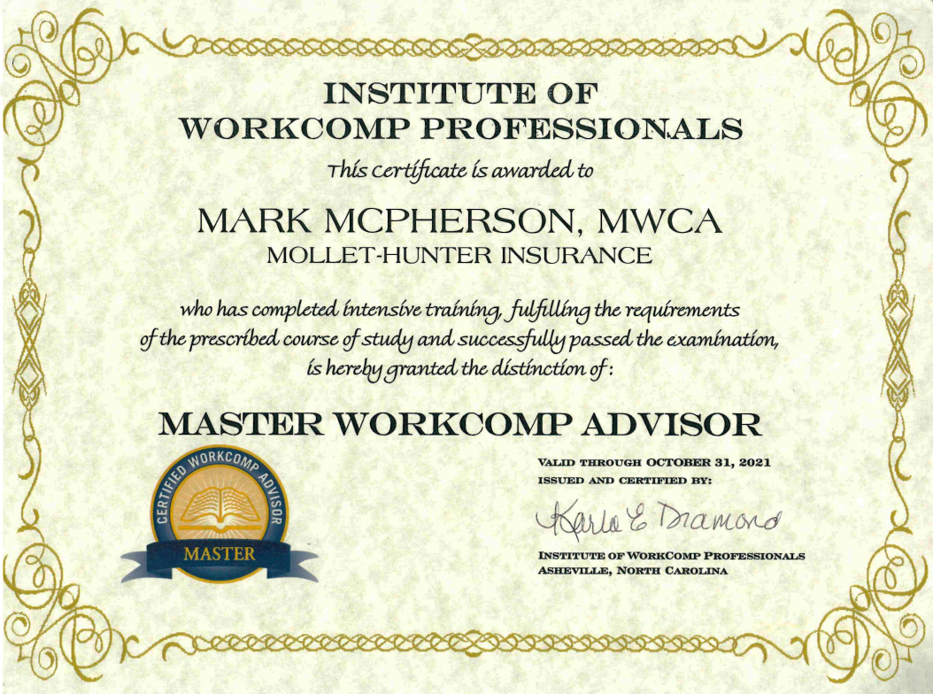 institute of workecomp professionals certification 